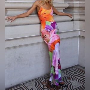 Gorg Floral Vacation Maxi Dress